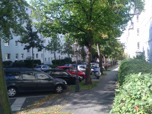 Blick entlang der Humboltstraße