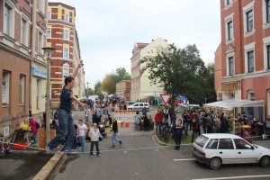 Stimmung beim Straßenfest