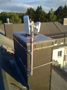 Dachinstallation Notunterkunft